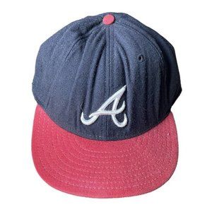 Atlanta Braves New Era 5950 Pro Model Diamond VTG Hat Cap USA Size 7 3/8
